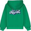 I LOVE MANGOSTAN ZIPPER HOODIE, GREEN - Sweatshirts - 2