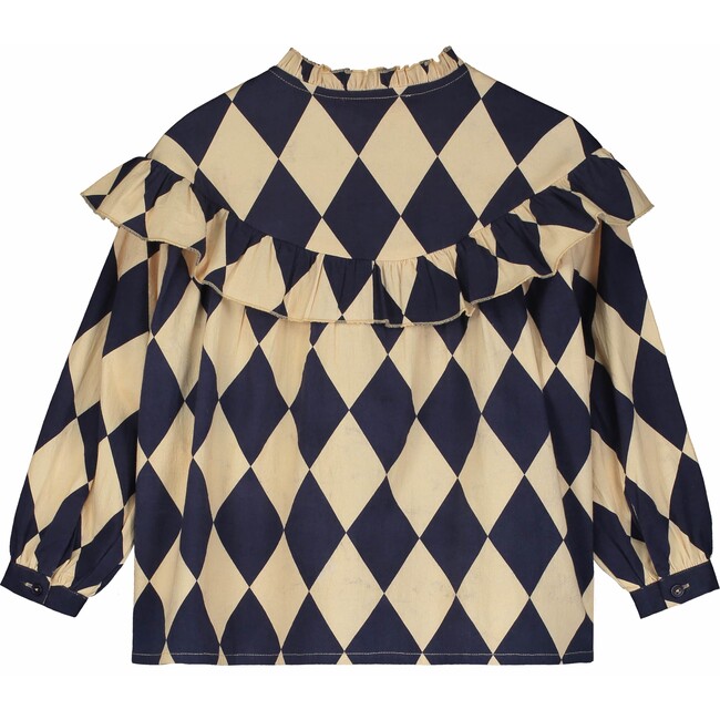 HARLEQUIN SHIRT, ANGORA/WHITE