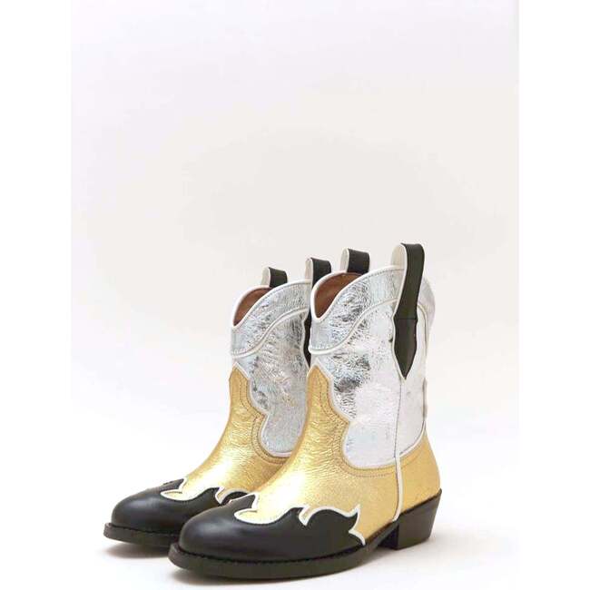 CITRUS BOOTS, BLACK GOLDEN & SILVER