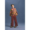 CHENILLE LACE TROUSERS, BURGUNDY - Pants - 2