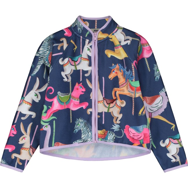 CARNIVAL FLEECE JACKET, NAVY