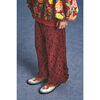 CHENILLE LACE TROUSERS, BURGUNDY - Pants - 4