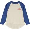 BICOLOR T-SHIRT, WHITE/BLUE - T-Shirts - 1 - thumbnail