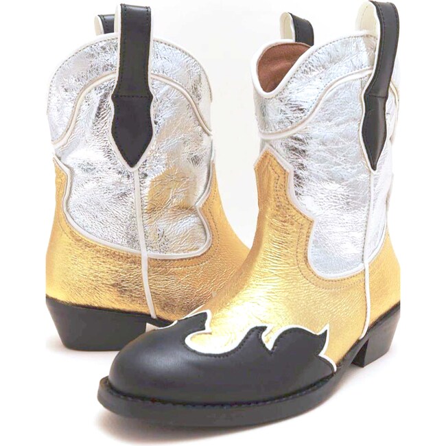 CITRUS BOOTS, BLACK GOLDEN & SILVER - Boots - 4