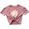 Girl's Tie Front Shirt Retro Smiley - Blouses - 1 - thumbnail