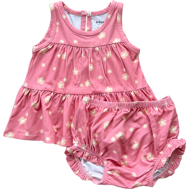 Double Peplum Tank Set Desert Rose Flora