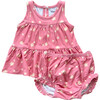 Double Peplum Tank Set Desert Rose Flora - Mixed Apparel Set - 1 - thumbnail