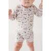 Baby One-Piece Rash Guard Swimsuit Stripe in Toffee - One Pieces - 4
