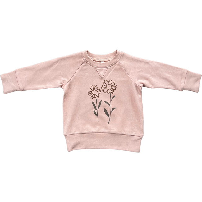 Raglan Sweatshirt Hand-Drawn Daisy