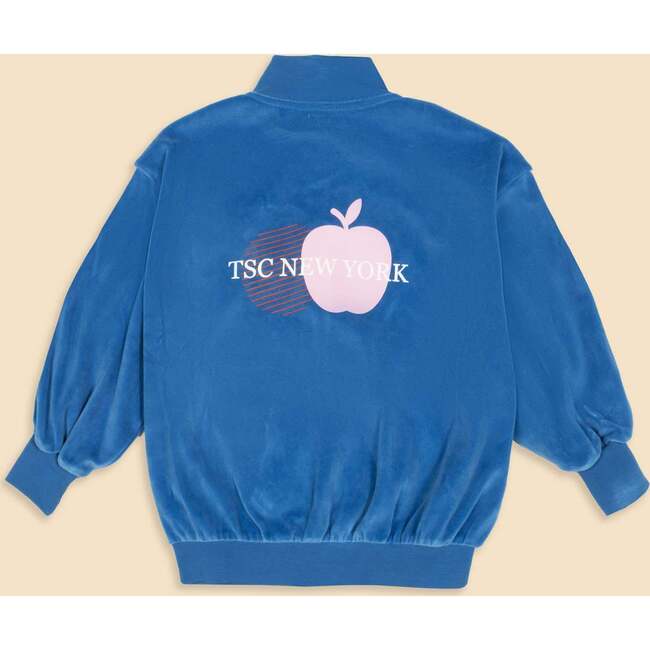 Velour Track Jacket in Blue Note - Jackets - 2
