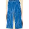 Velour Riley Track Pants in Blue Note - Sweatpants - 1 - thumbnail