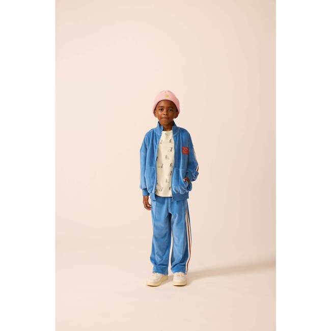 Velour Riley Track Pants in Blue Note - Sweatpants - 2