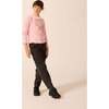 Ribbed Mock Neck with Lace Collar in Rhapsody Rose - Blouses - 2