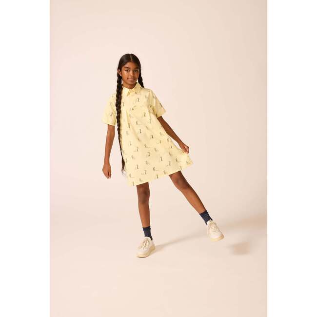 Shirtdress in Pale Yellow Duet - Dresses - 2