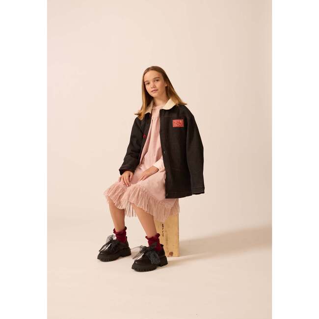 Reversible Denim Jacket in Washed Black - Jackets - 4
