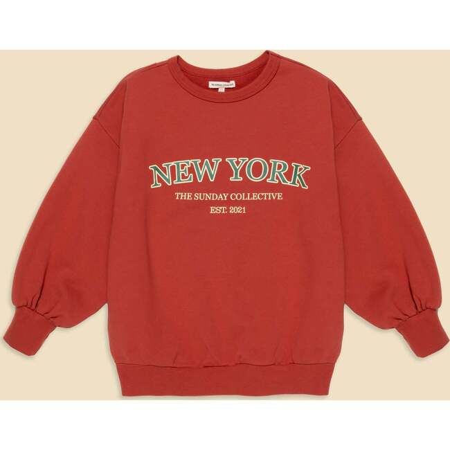 Organic Weekend Sweatshirt in Rhythm Red