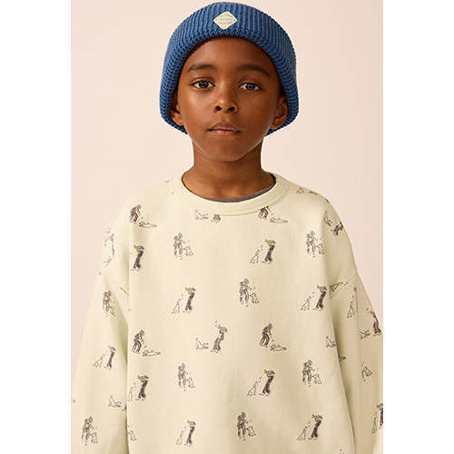 Organic Weekend Sweatshirt in Blue Haze Duet - Sweatshirts - 3