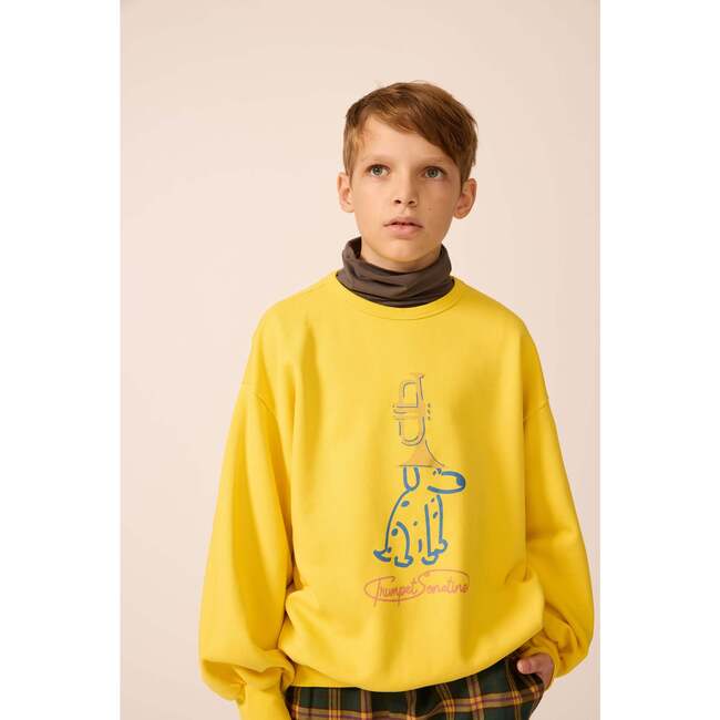 Organic Weekend Sweatshirt in Brass Yellow - Sweatshirts - 3