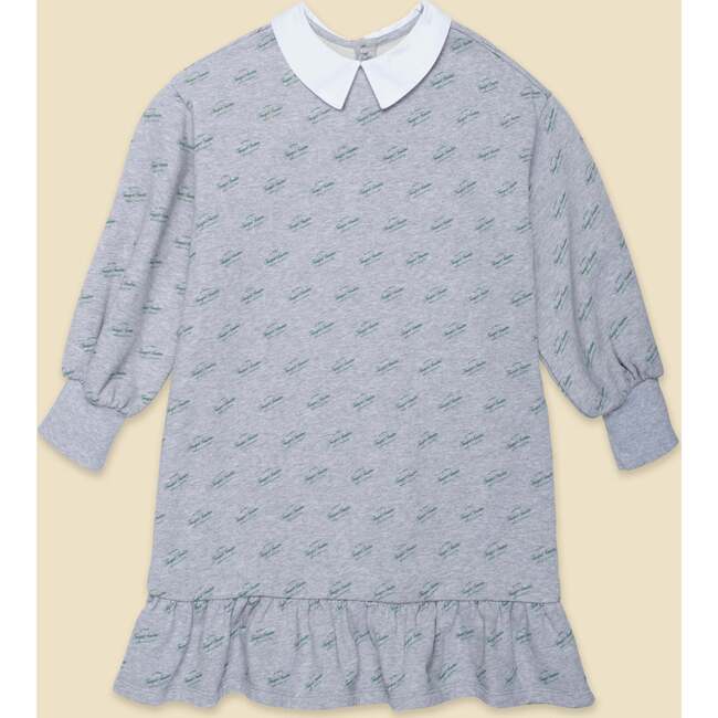Organic Sweatshirt Dress in Heather Grey