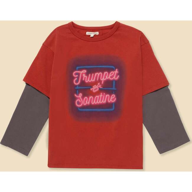 Organic Skater Tee in Rhythm Red