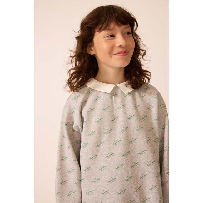 Organic Sweatshirt Dress in Heather Grey - Dresses - 3