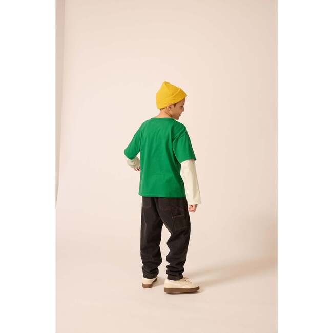 Organic Skater Tee in Tenor Green - T-Shirts - 3
