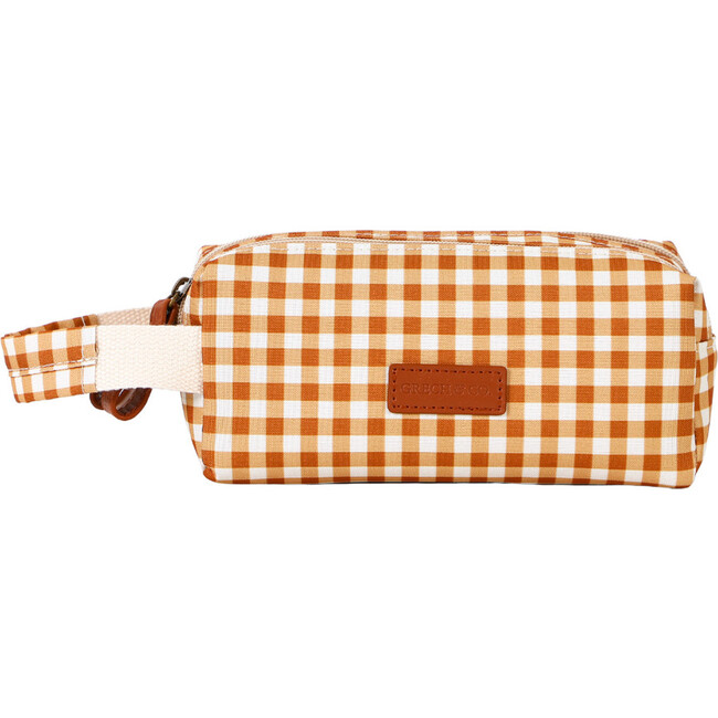 Two Compartment Pencil Case, Sienna Gingham