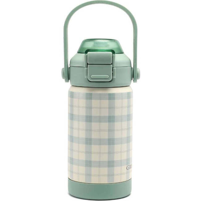 Sip + Chug 2 in 1 | 12 oz Water Bottle, Fern Plaid