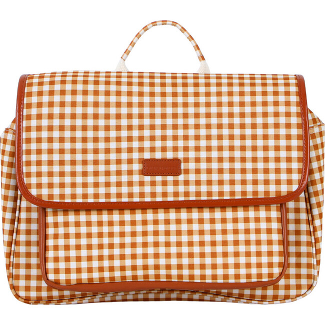 Satchel Backpack, Sienna Gingham