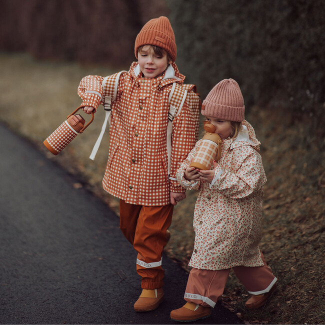Fishtail Raincoat, Sienna Gingham - Raincoats - 2