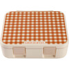 3 Compartment Leakproof Lunchbox, Sienna Gingham - Lunchbags - 1 - thumbnail