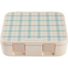 3 Compartment Leakproof Lunchbox, Fern Plaid - Lunchbags - 1 - thumbnail