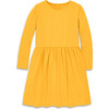 Kids Long Sleeve Perfect Pocket Dress, Sunflower - Dresses - 1 - thumbnail