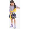 Kids Pull-On Pocket Skirt In Rainbow Apples, Navy Rainbow Apples - Skirts - 3