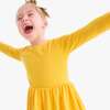 Kids Long Sleeve Perfect Pocket Dress, Sunflower - Dresses - 3