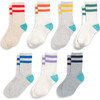 Kids Athletic Sock 7-Pack, Rainbow Sock Pack - Socks - 1 - thumbnail