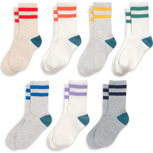 Kids Athletic Sock 7-Pack, Rainbow Sock Pack - Socks - 2