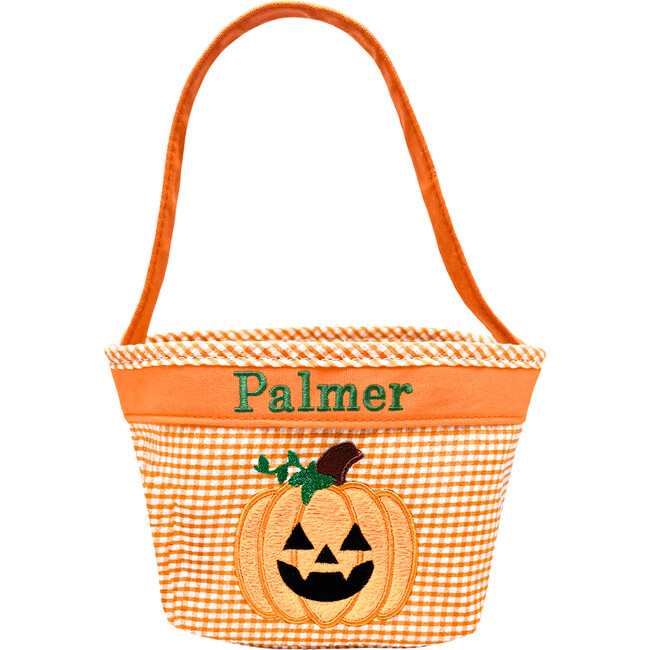 Petite Halloween Pumpkin Tote, Orange