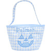 Petite Halloween Pumpkin Tote, Blue - Trick or Treat Baskets - 1 - thumbnail