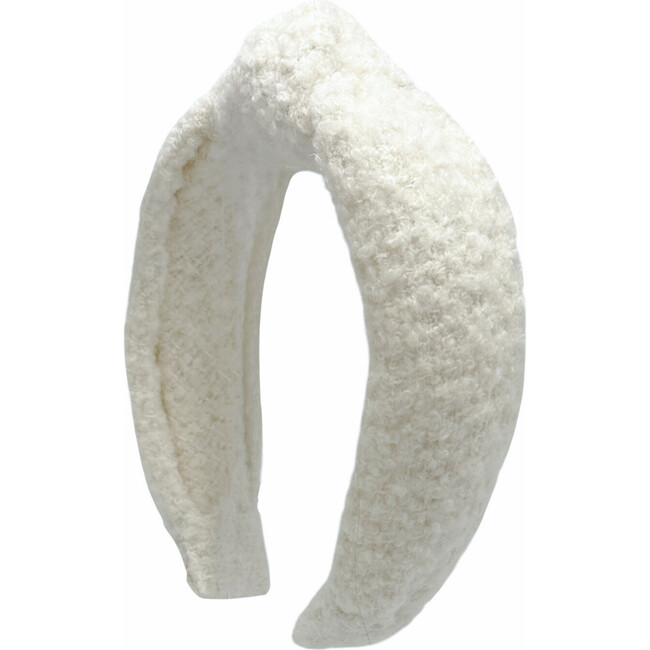 Boucle Knot Headband, White