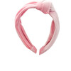 Velvet Knot Headband, Pink - Headbands - 2