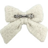 Boucle Hair Bow, White - Bows - 2