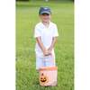 Jack-O-Lantern Halloween Pumpkin Tote, Orange - Trick or Treat Baskets - 2