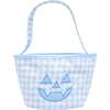 Petite Halloween Pumpkin Tote, Blue - Trick or Treat Baskets - 3