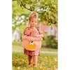 Ruffled Bow Halloween Pumpkin Tote, Orange - Trick or Treat Baskets - 3