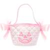 Petite Halloween Pumpkin Tote, Pink - Trick or Treat Baskets - 7