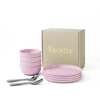 Complete Dinnerware Set, Pink - Tableware - 1 - thumbnail