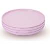 4 Plate Set, Pink - Tableware - 1 - thumbnail