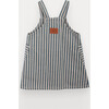 Posie Pinafore Dress For Girl, Cotton Twill - Dresses - 3