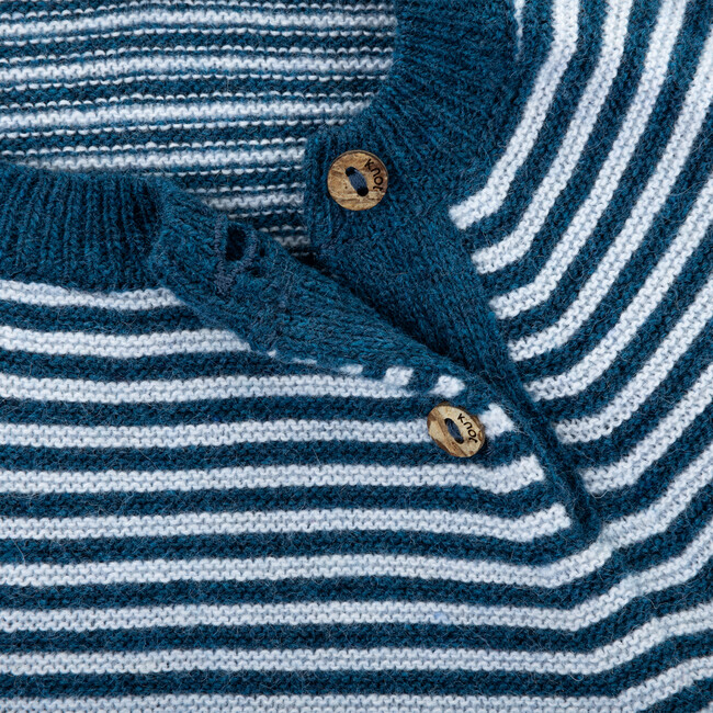 Marine Stipes Knitted Sweater For Baby Boy - Sweaters - 2